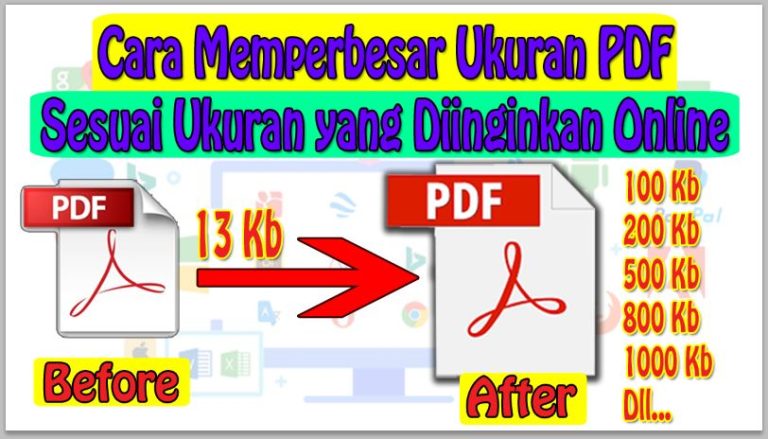 Cara Memperbesar Ukuran PDF Sesuai Ukuran yang Diinginkan Online