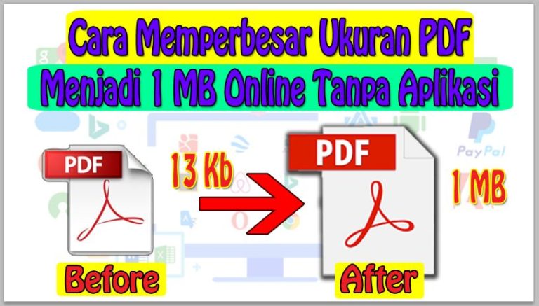 Cara Memperbesar Ukuran PDF Menjadi 1 MB Online Tanpa Aplikasi