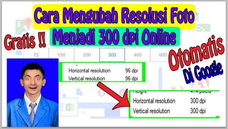 Cara Mengubah Resolusi Foto Menjadi 300 dpi Online