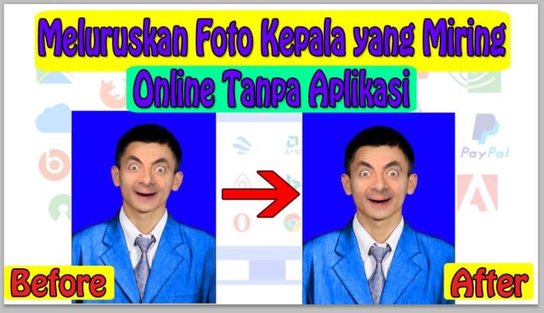 Cara Meluruskan Foto Kepala yang Miring Online Tanpa Aplikasi