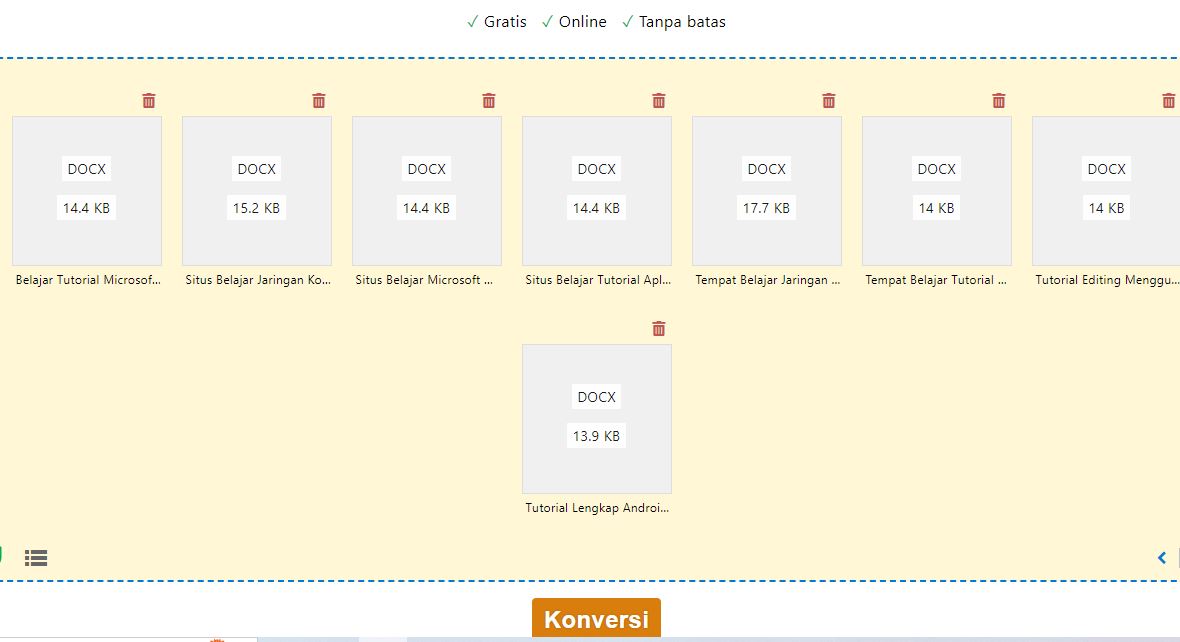Cara Mengubah Word ke PDF Sekaligus Banyak Online Gratis Tanpa Aplikasi
