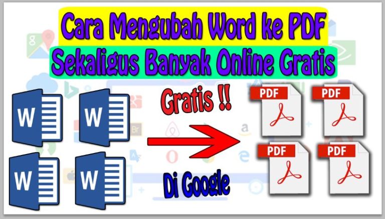 Cara Mengubah Word ke PDF Sekaligus Banyak Online Gratis