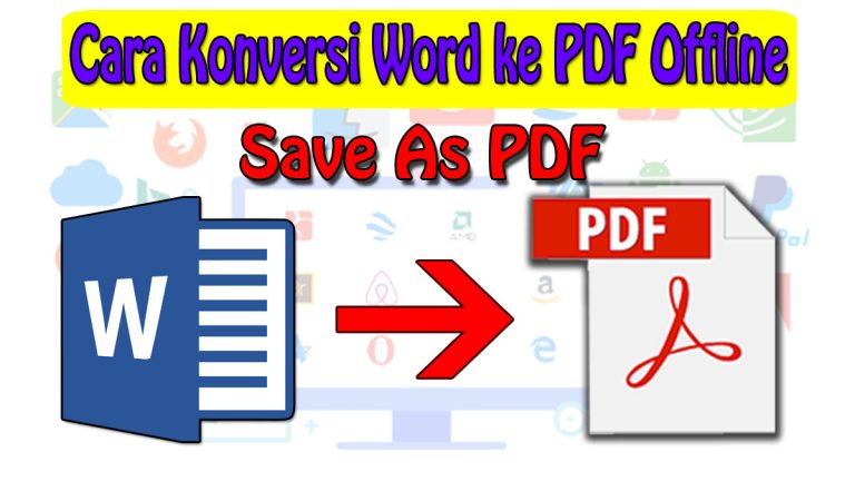 Cara Konversi Word ke PDF Offline