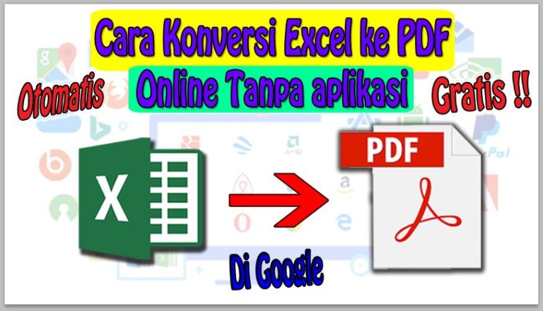 Cara Konversi Excel ke PDF Online Tanpa aplikasi