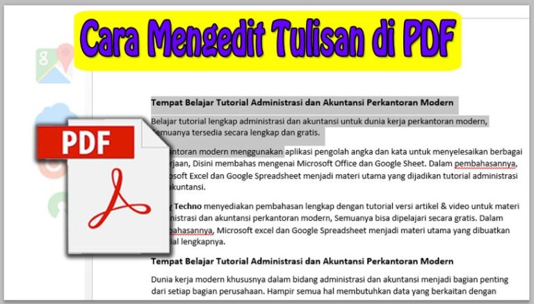 Cara Mengedit Tulisan di PDF