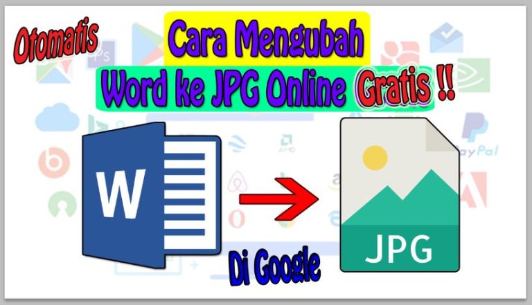 Cara Mengubah Word ke JPG Online Gratis