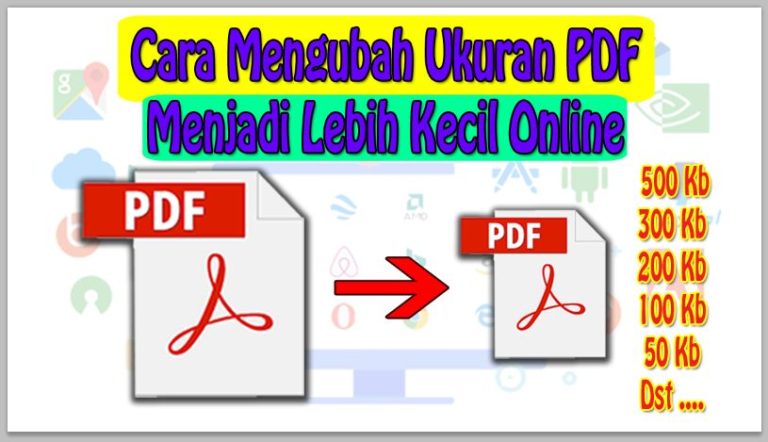 Cara Mengubah Ukuran PDF Menjadi Lebih Kecil Online