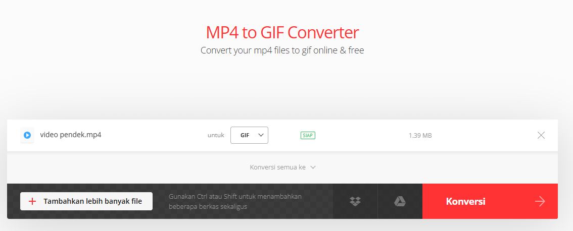 Cara Mengubah MP4 Menjadi GIF Online
