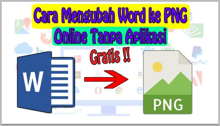 Cara Mengubah Word ke PNG Online Tanpa Aplikasi