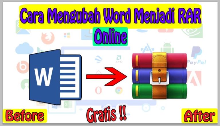 Cara Mengubah Word Menjadi RAR Online